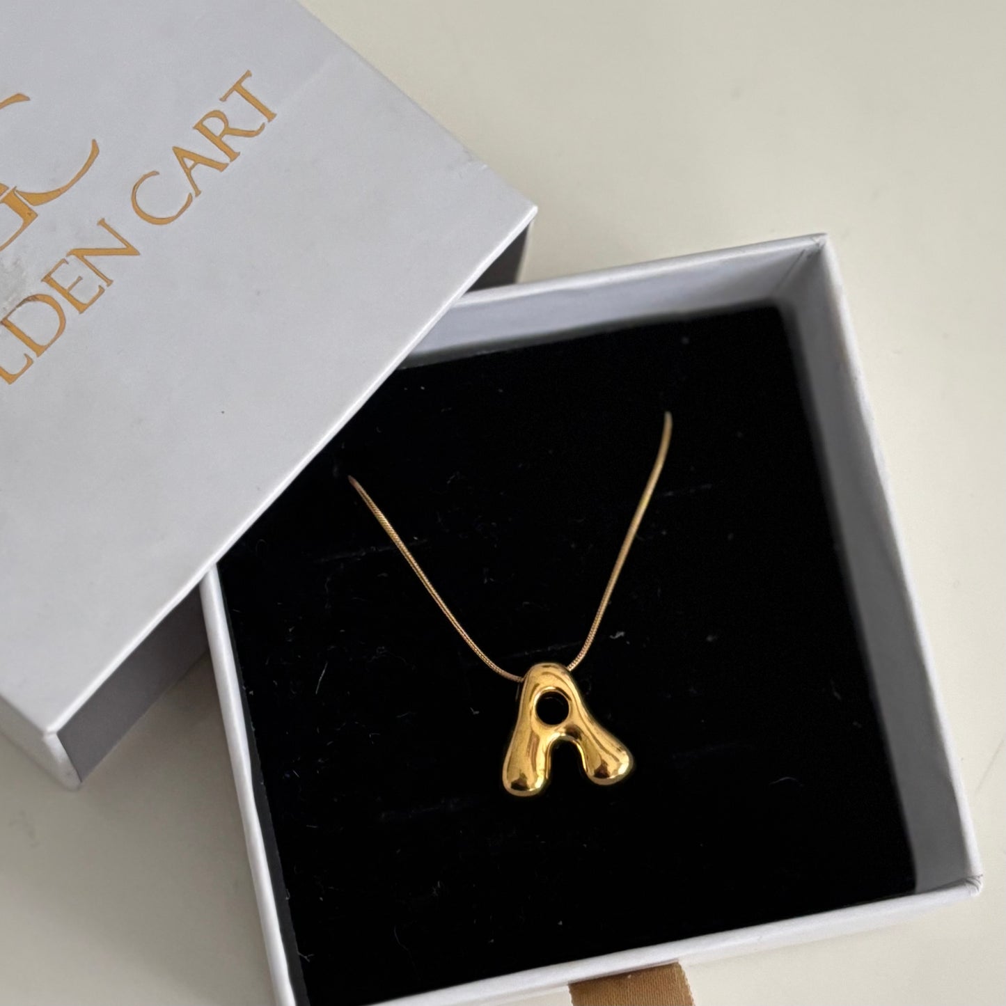 Initial necklace - A
