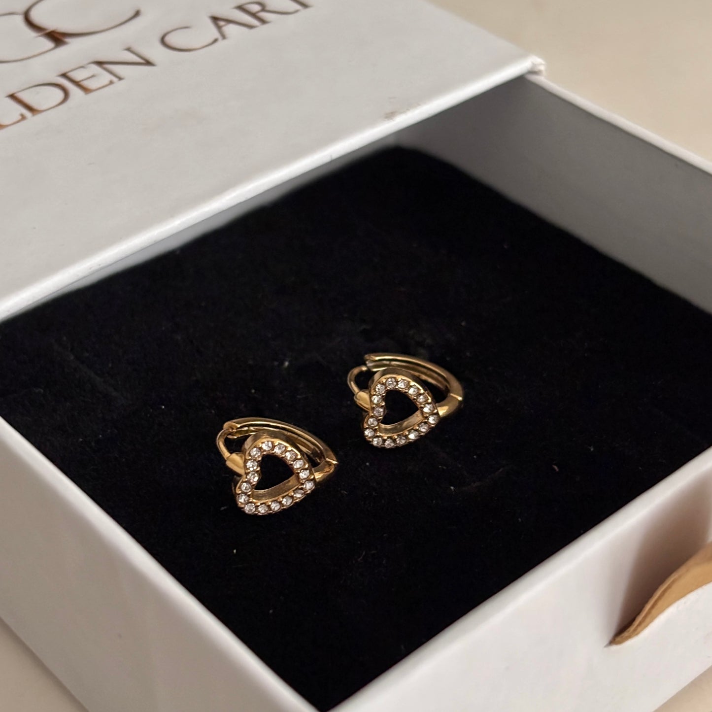 Lovelle huggie earrings - 18k gold plated