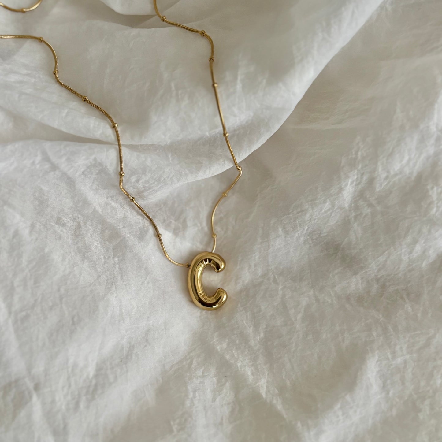 Initial necklace - C