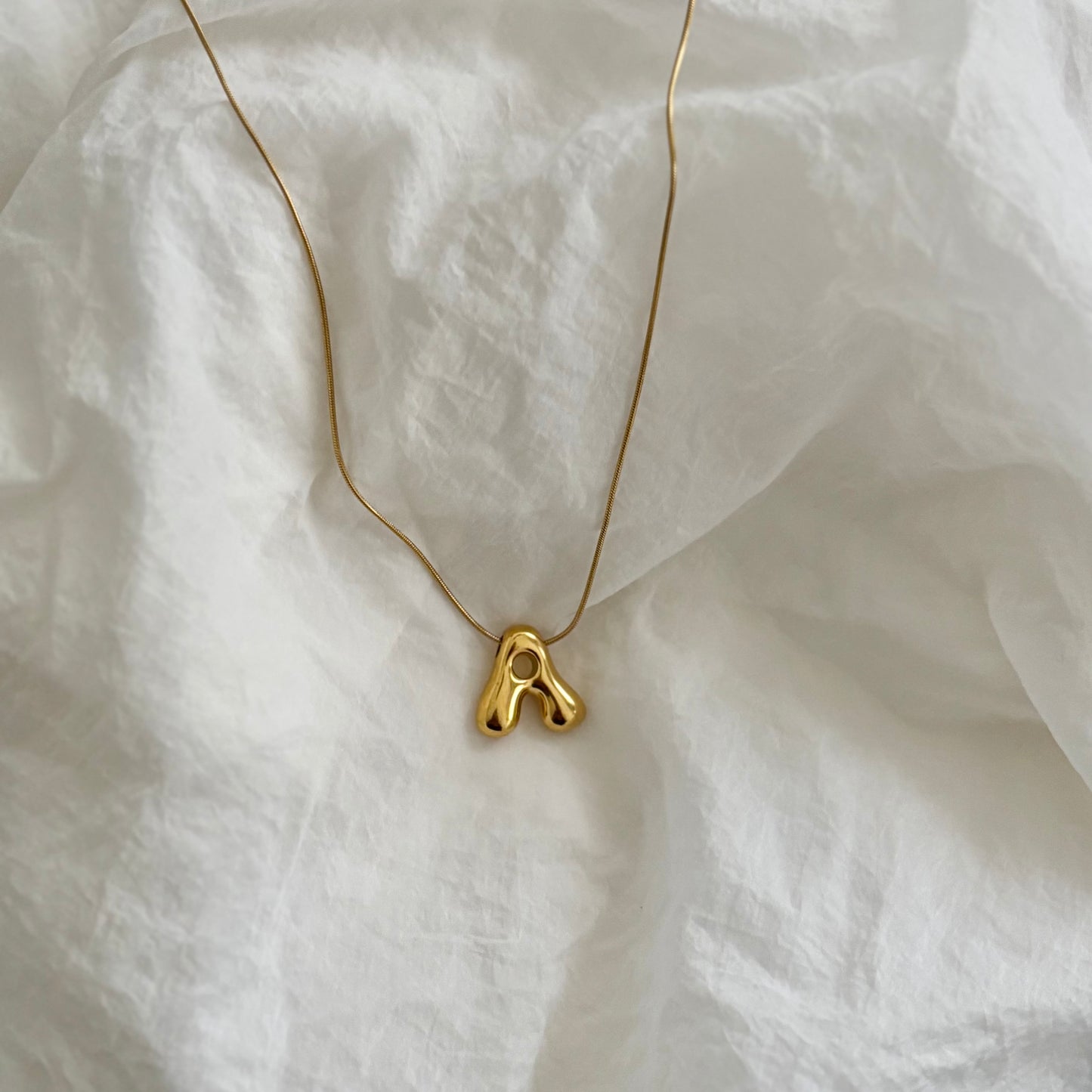Initial necklace - A