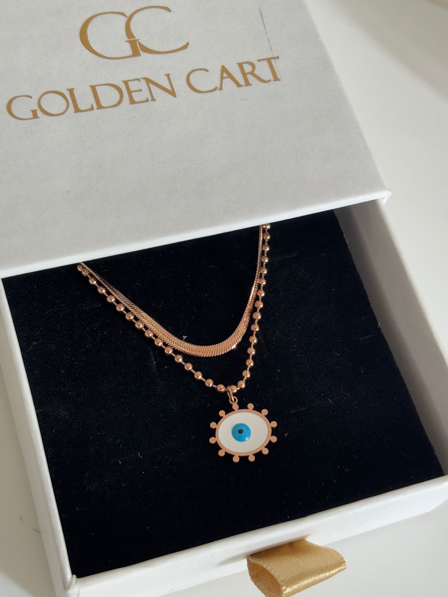 Lexi layered necklace - rose gold
