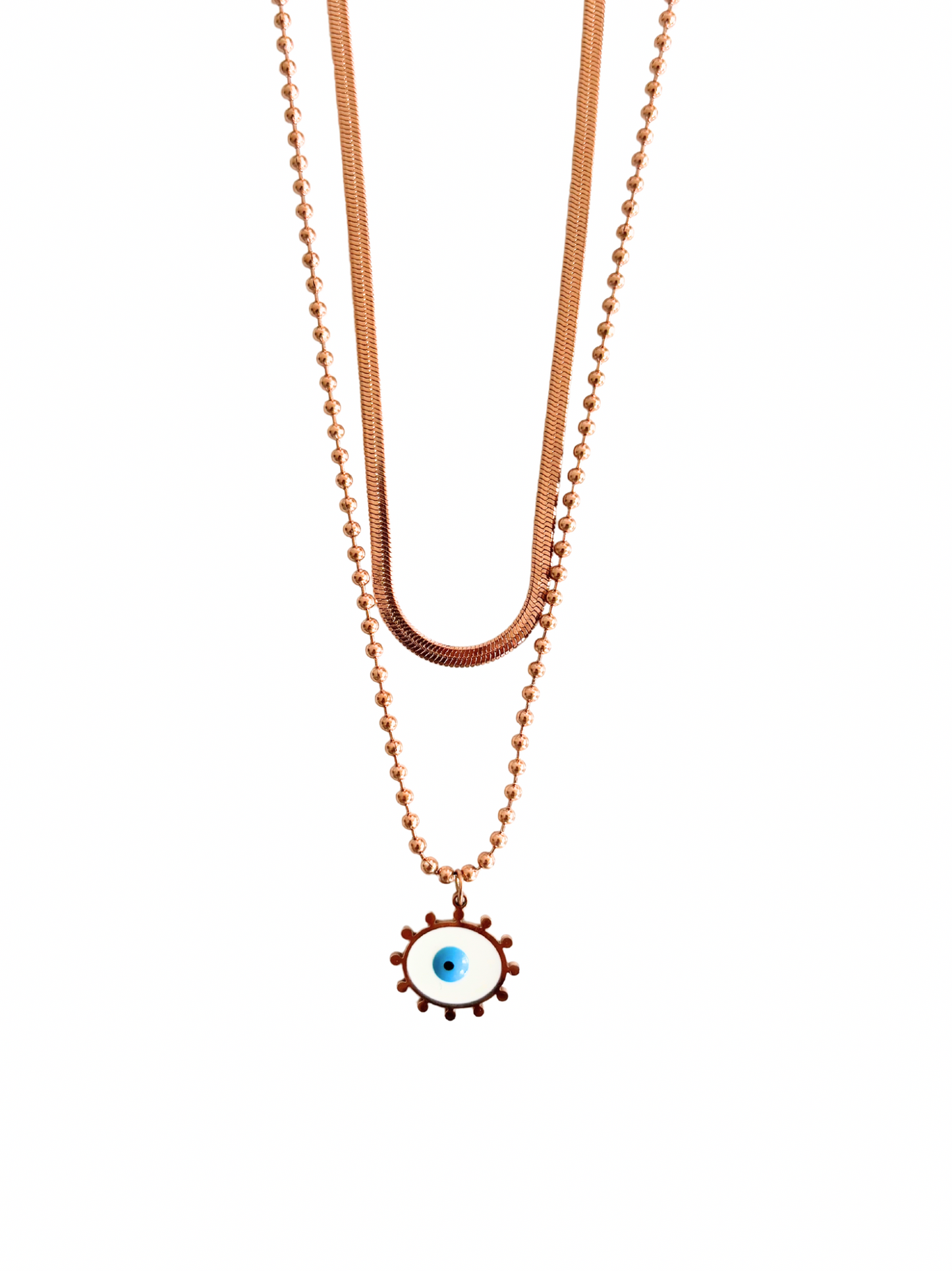 Lexi layered necklace - rose gold