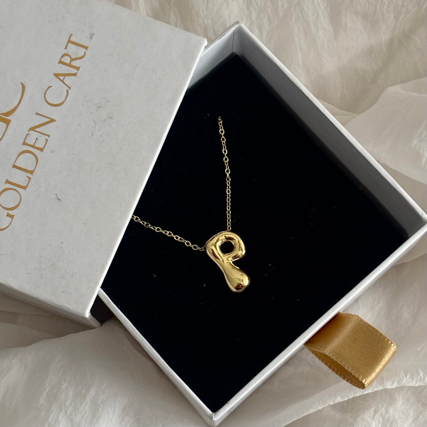 Initial necklace: P