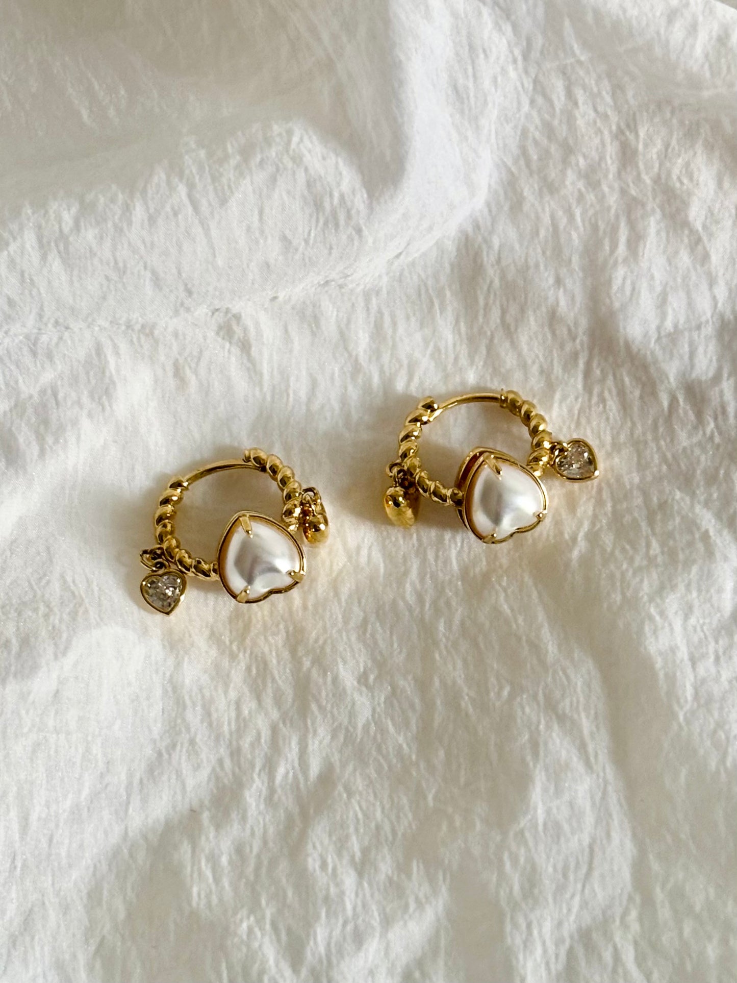 Trio heart hoops