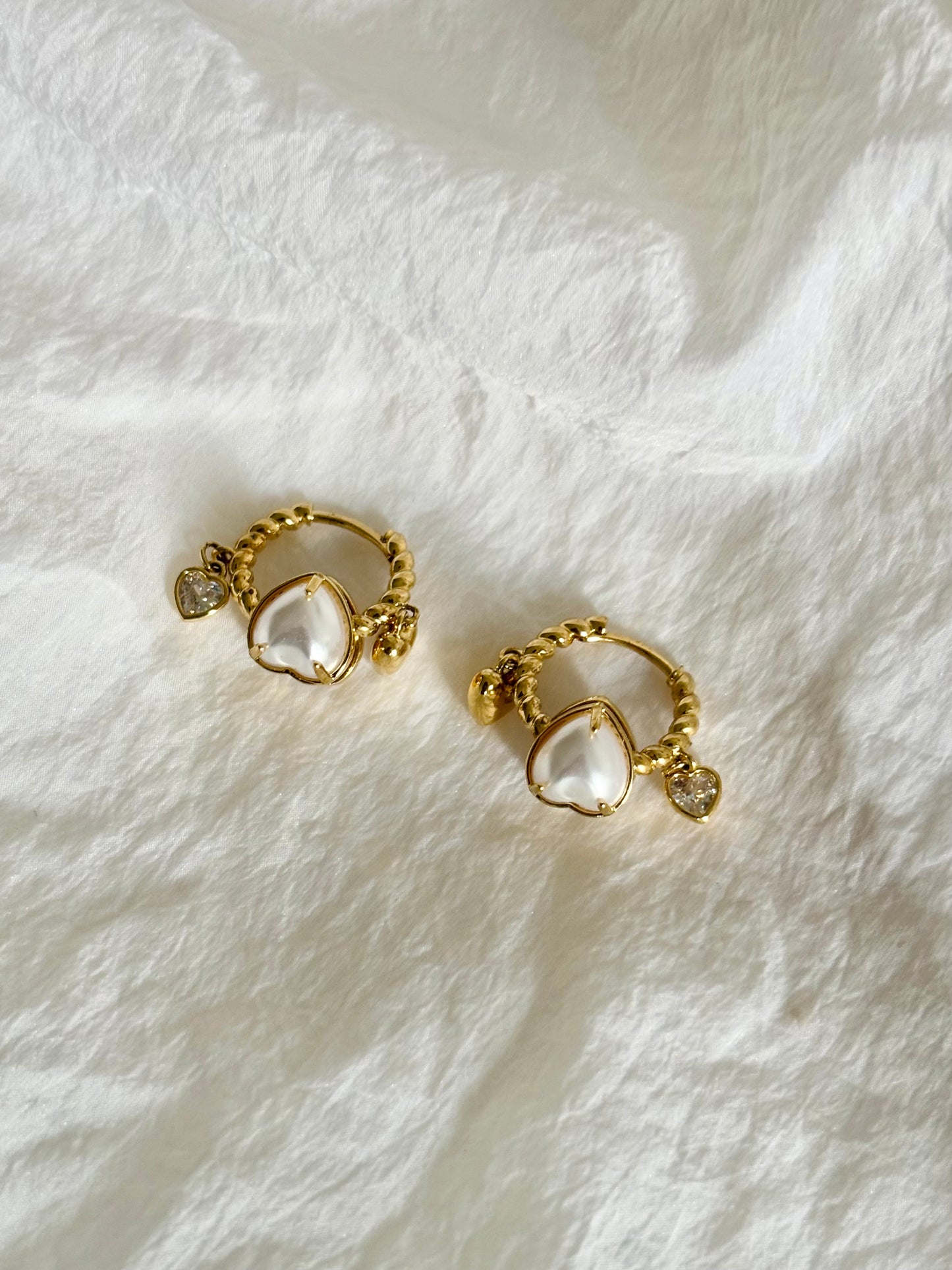 Trio heart hoops