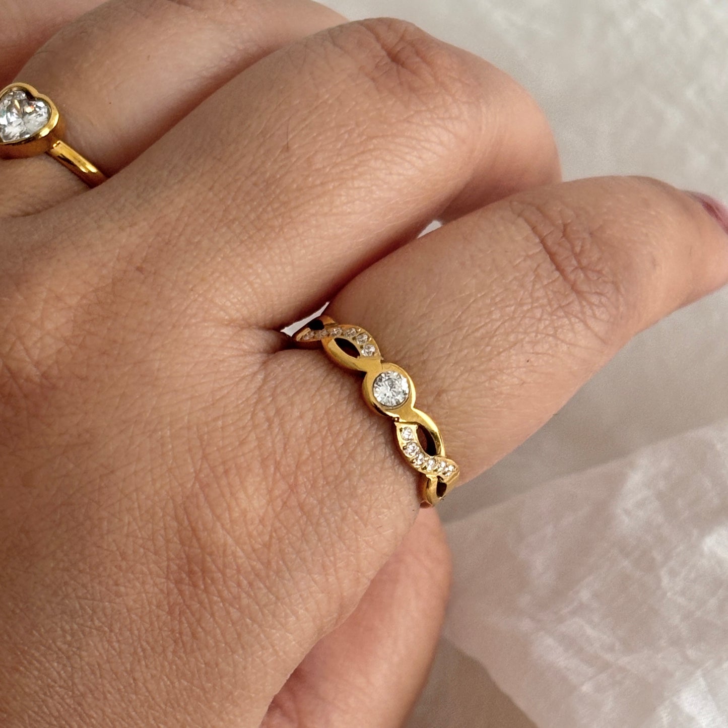 Alina ring - 18k gold plated