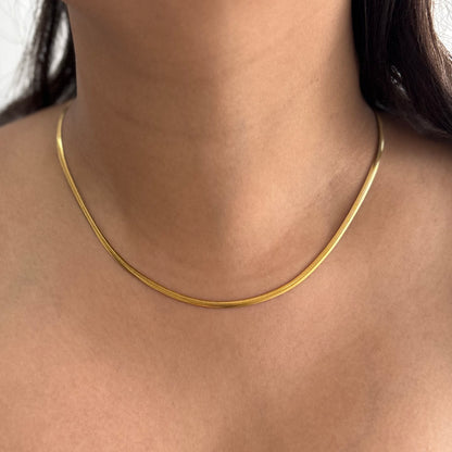 Snake chain (thin) - 18k gold plated