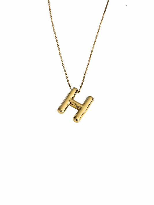 Initial necklace : H