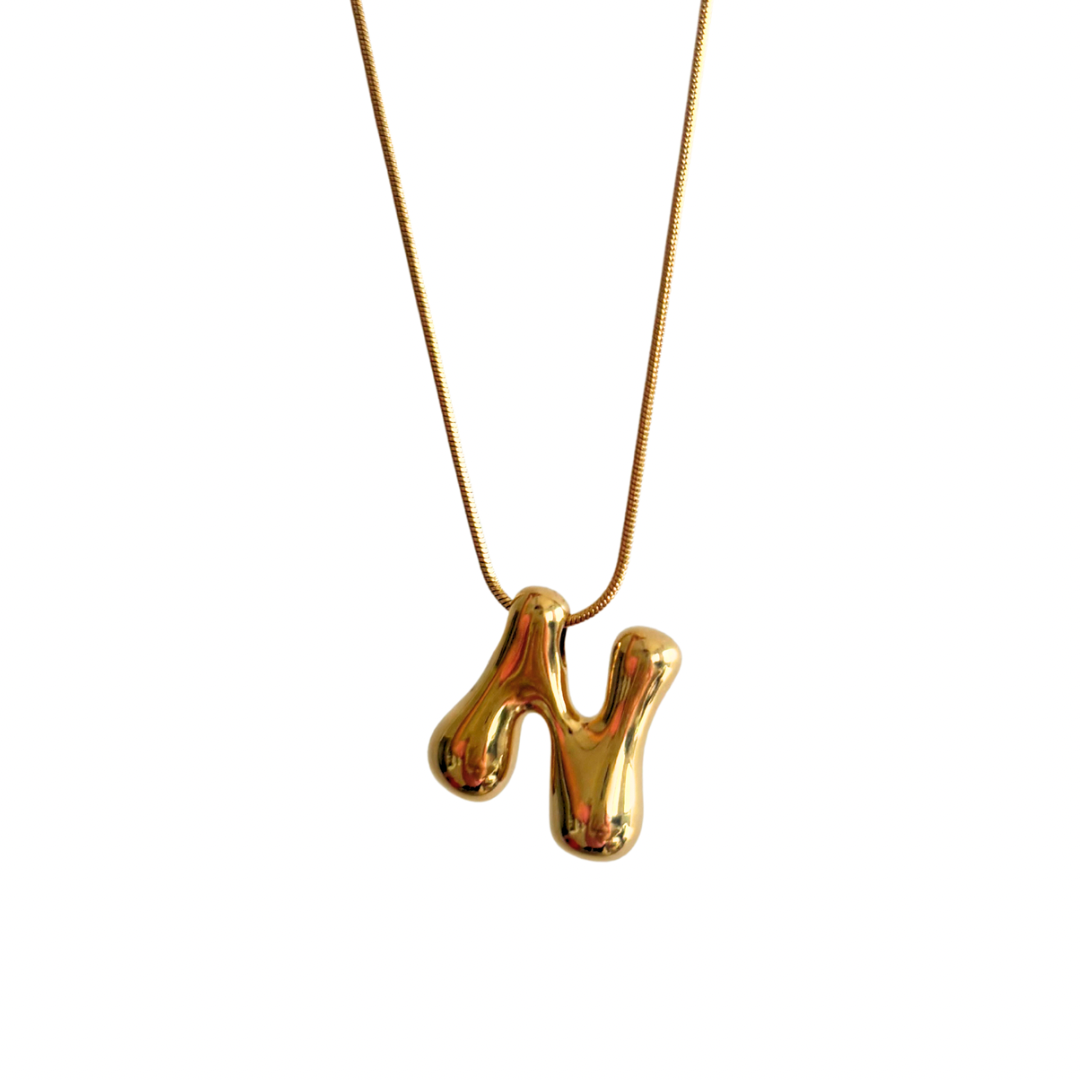 Initial necklace: N