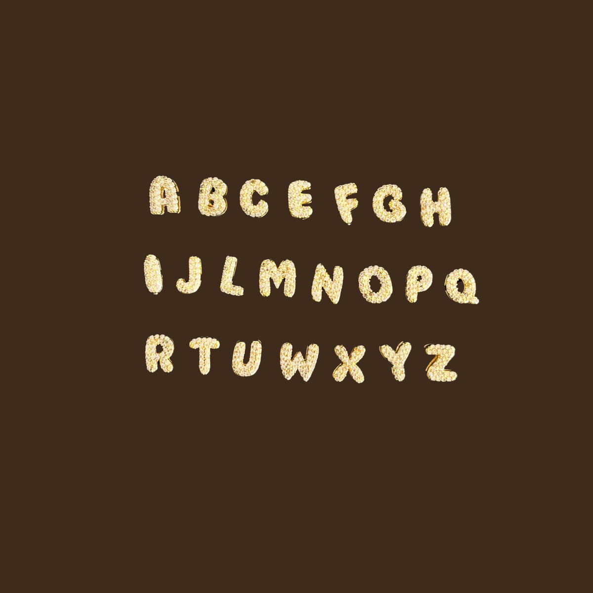 Bling Alphabet Charms