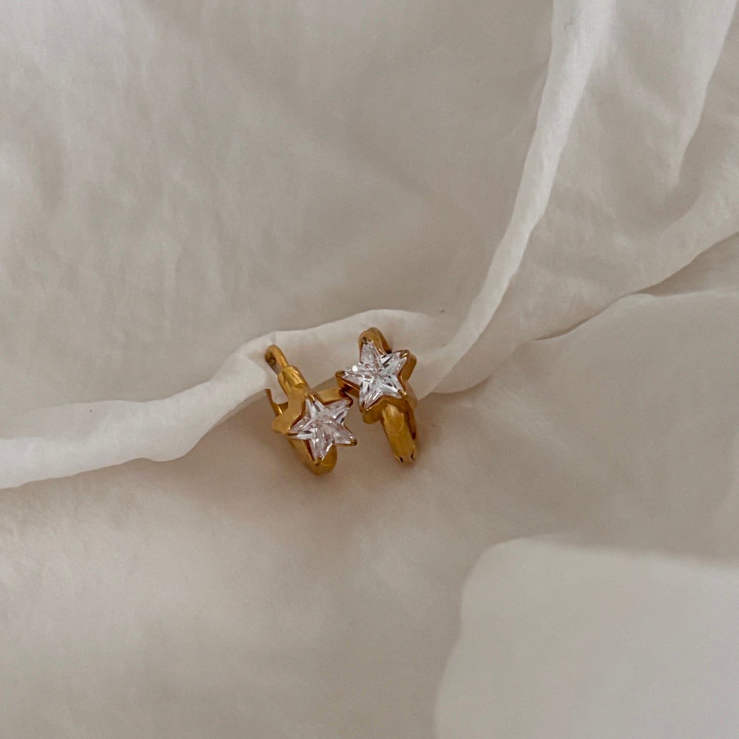 Astra huggie earrings- 18k gold plated