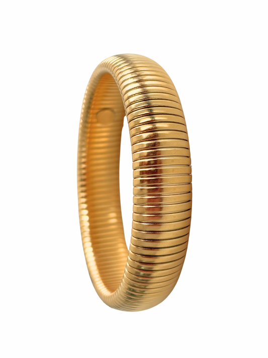 Kimira bangle - 18k thick gold plated