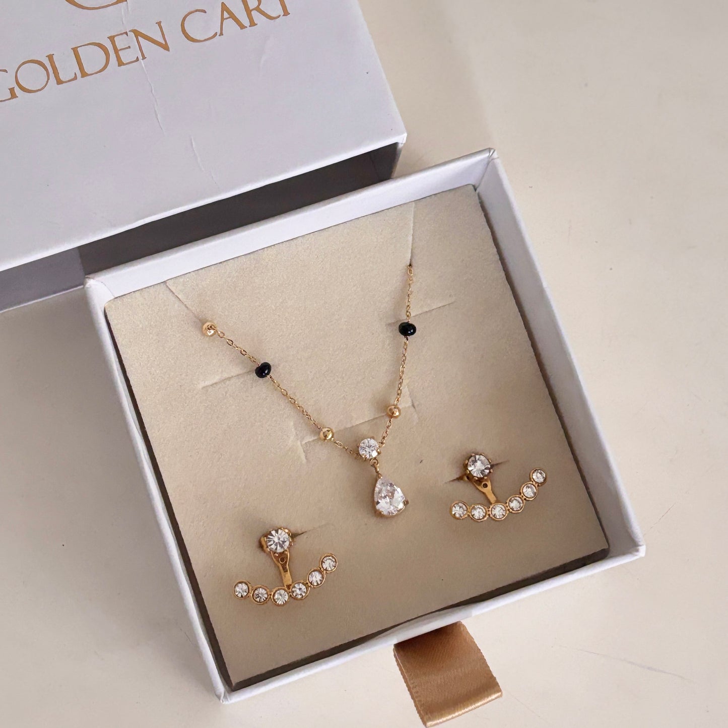 Neelam Combo Set - 18k gold plated