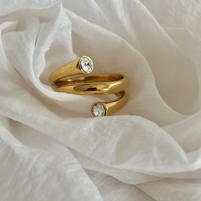 Luna ring - 18k gold plated
