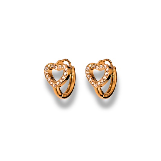 Lovelle huggie earrings - 18k gold plated