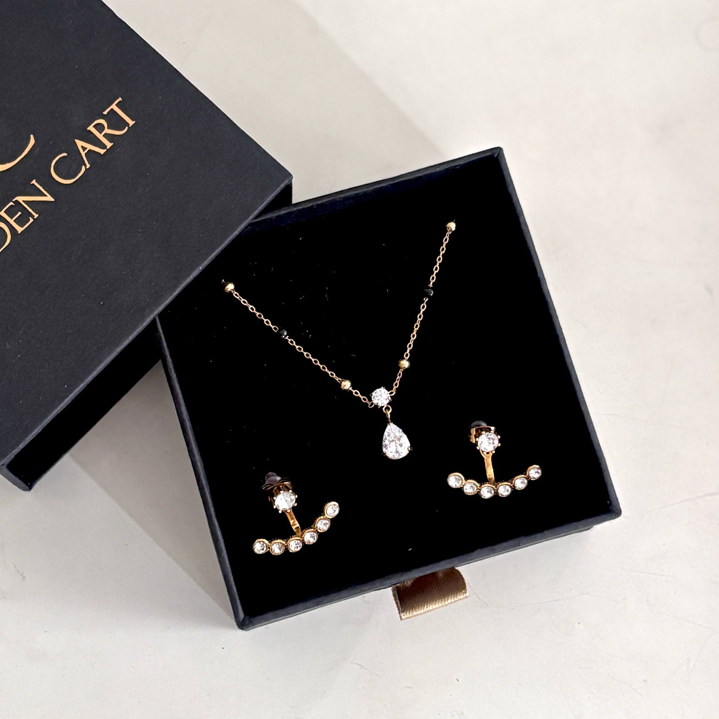 Neelam Combo Set - 18k gold plated