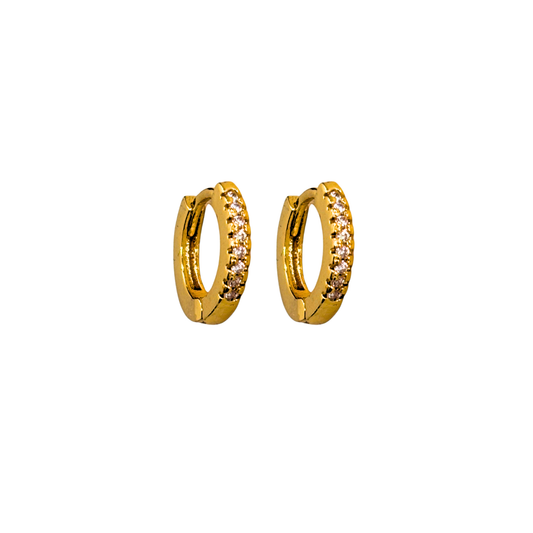 Meher huggie earrings - 18k gold plated