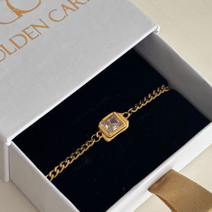 Old money bracelet - 18k gold plated