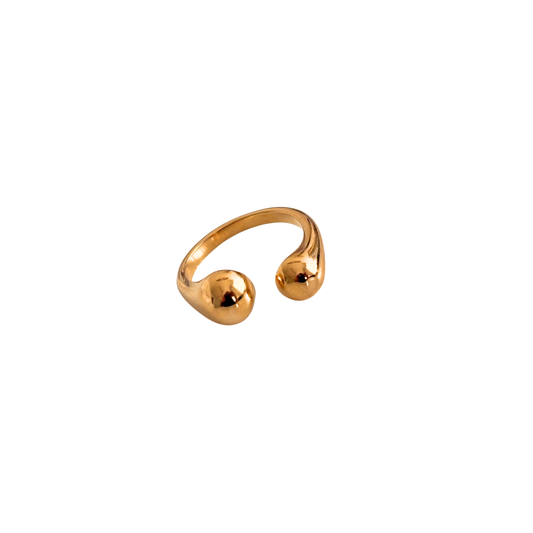 Willow ring - 18k gold plated