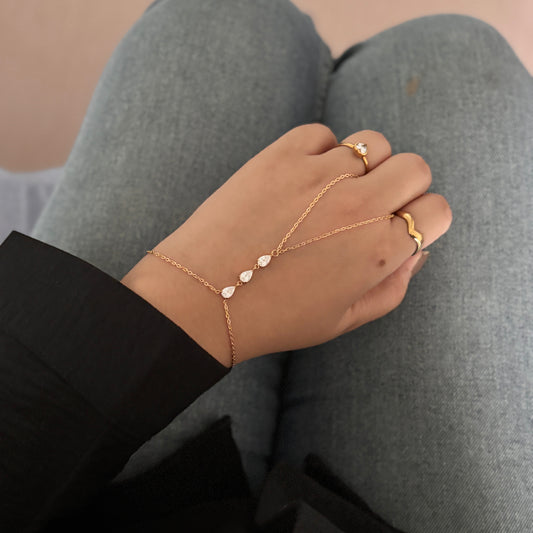Selena Handchain - 18k gold plated