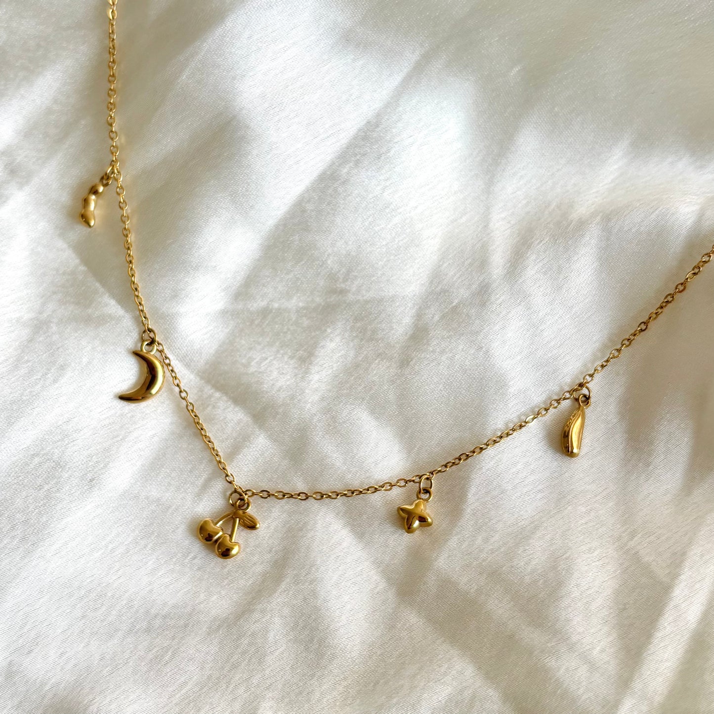 Cherry charm necklace