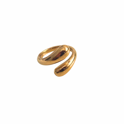 Hug ring - 18k gold plated