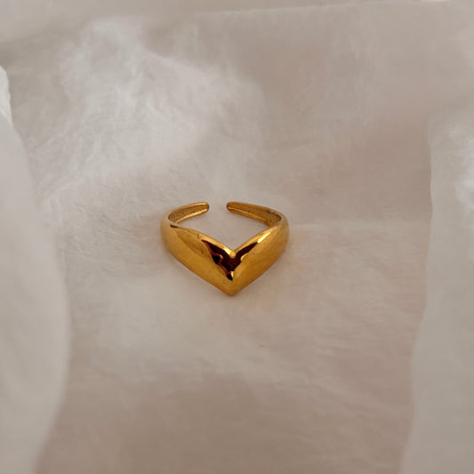 Mila ring - 18k gold plated