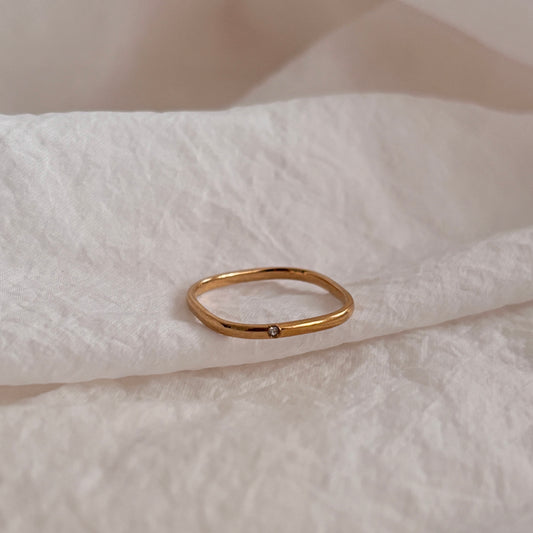 Ava ring - 18k gold plated