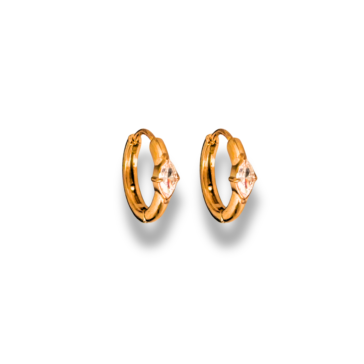 Vinita huggie earrings - 18k gold plated