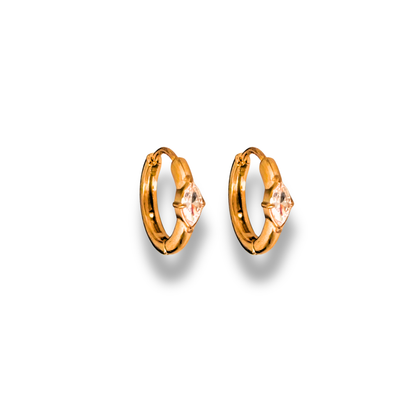 Vinita huggie earrings - 18k gold plated