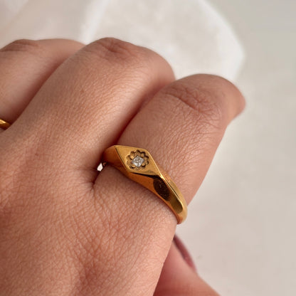 Nova ring - 18k gold plated