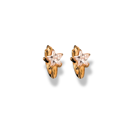 Astra huggie earrings- 18k gold plated