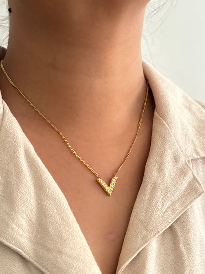 Victoria necklace 2.0 - 18k gold plated