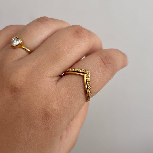 Layla ring - 18k gold plated