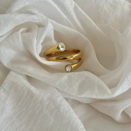 Luna ring - 18k gold plated