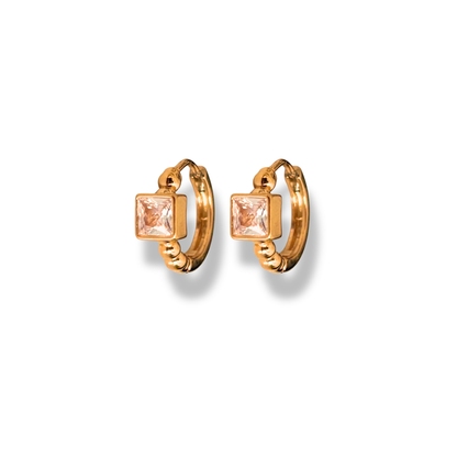 Kairo huggie earrings - 18k gold plated