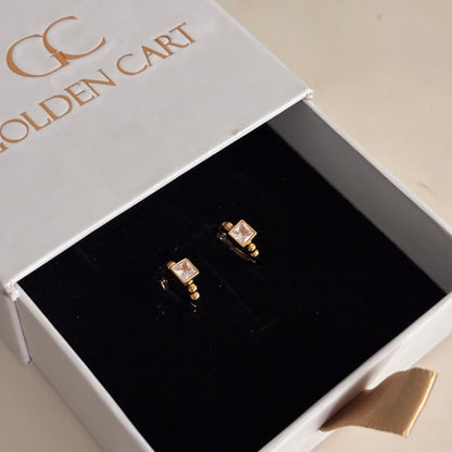 Kairo huggie earrings - 18k gold plated