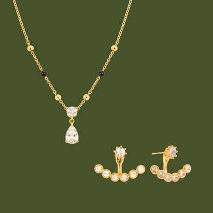 Neelam Combo Set - 18k gold plated