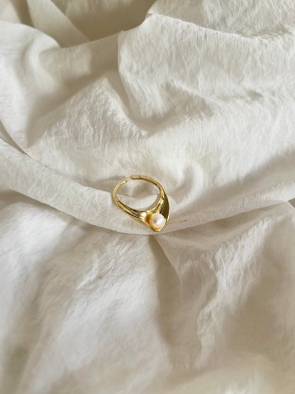 Alma ring - 18k gold plated