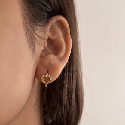 Lovelle huggie earrings - 18k gold plated