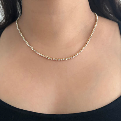 Tennis chain - 18k gold plated