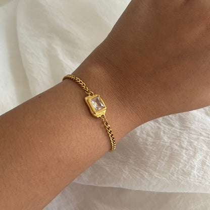 Old money bracelet - 18k gold plated