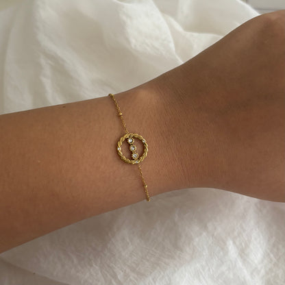 Reeva bracelet - 18k gold plated
