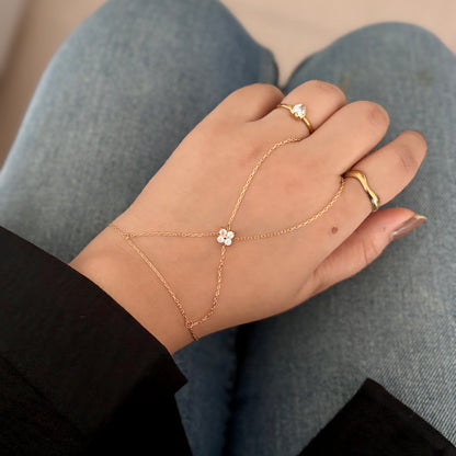 Juliette Handchain - 18k gold plated