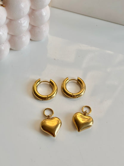 Lover huggies - 18k gold plated