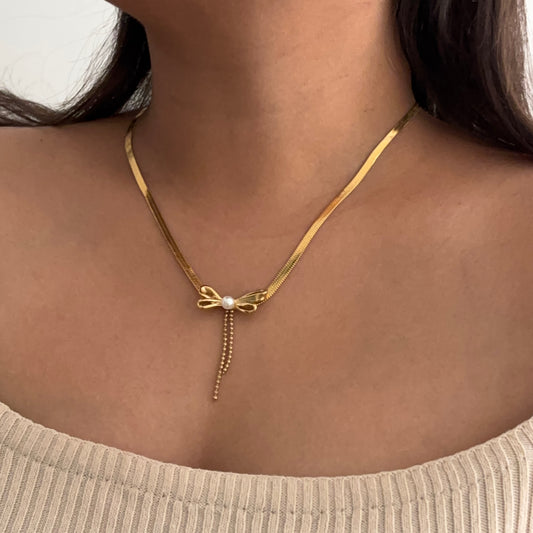 Ballerina necklace - 18k gold plated