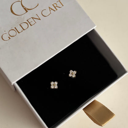 Juliette stud earrings- 18k gold plated