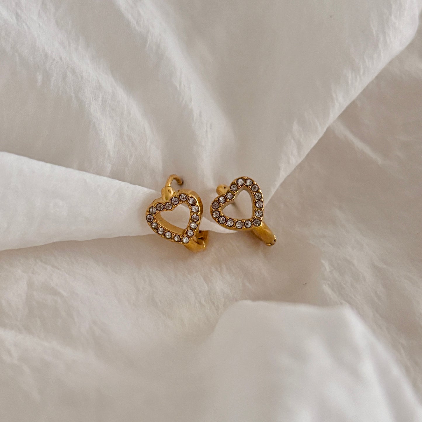Lovelle huggie earrings - 18k gold plated