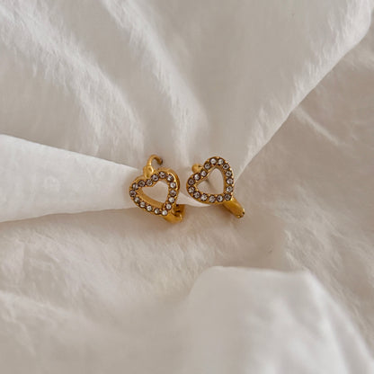 Lovelle huggie earrings - 18k gold plated