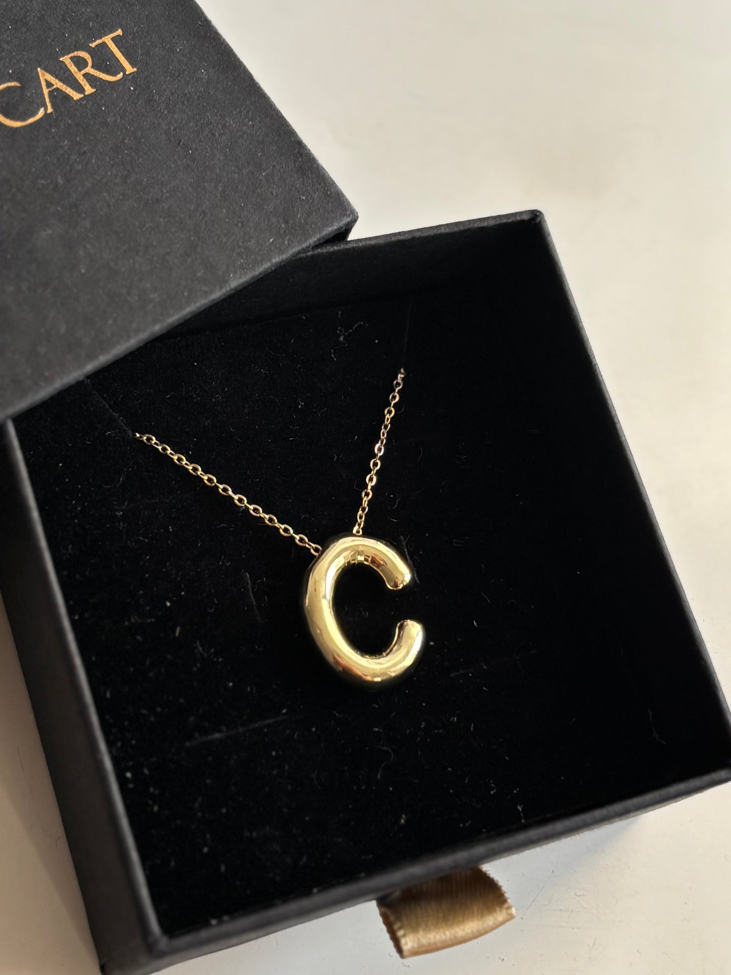 Initial necklace - C